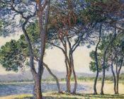 克劳德莫奈 - Trees by the Seashore at Antibes